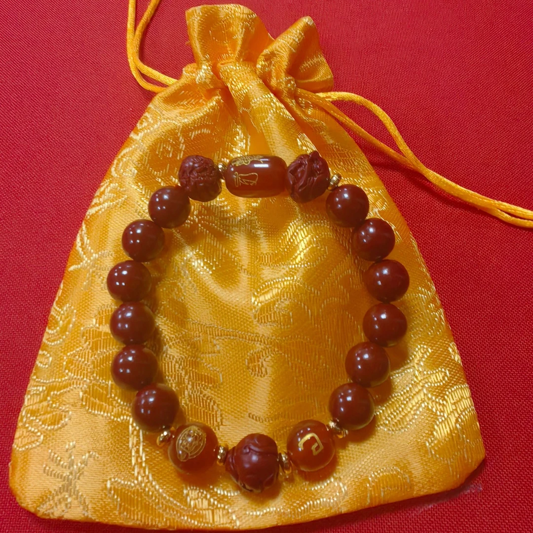 非金属玻璃手链 乙巳复古风格手串