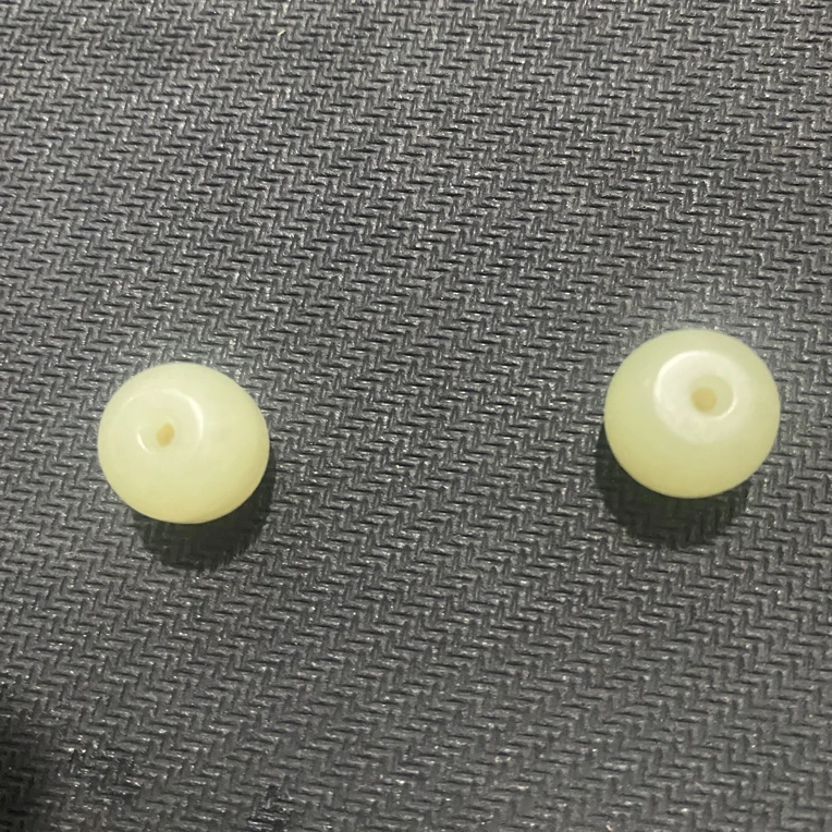 和田玉青白玉苹果珠