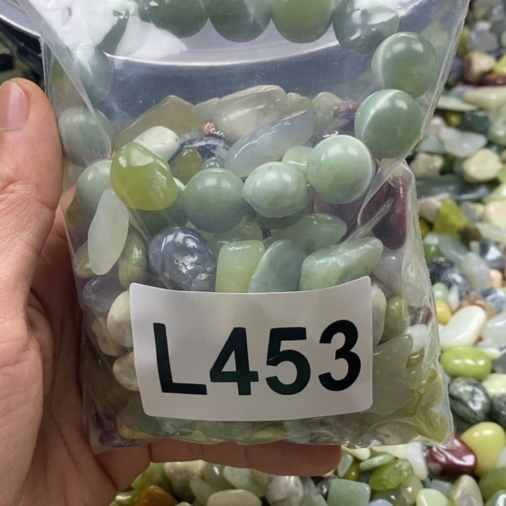 蛇纹石玉鱼缸石未镶嵌