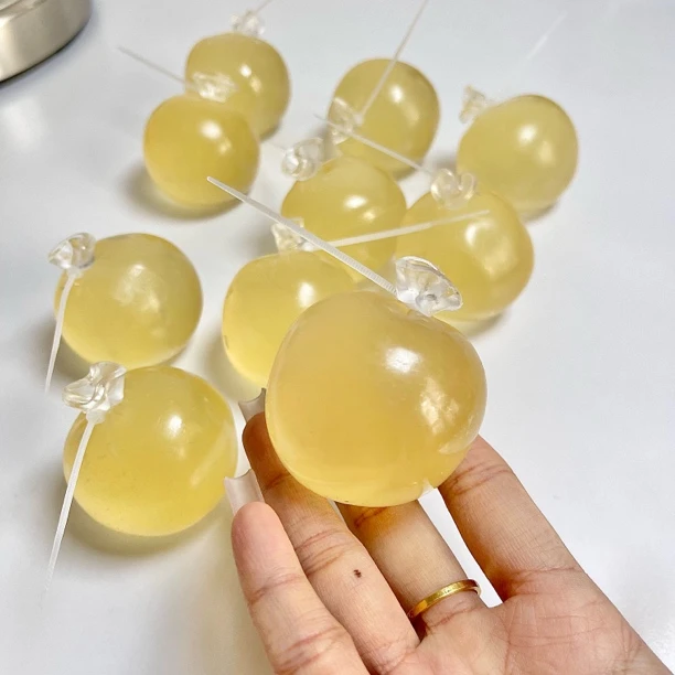 椰子油手作球 纯手工制作捏捏乐解压玩具慢回弹捏捏仿真默认有瑕