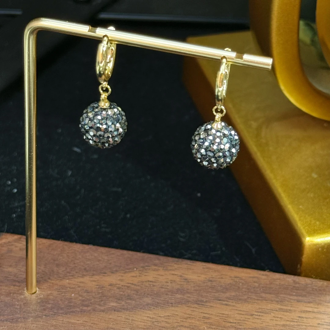 铜合金耳饰 A137 法式复古手工秋冬气质优雅女神时尚简约耳环