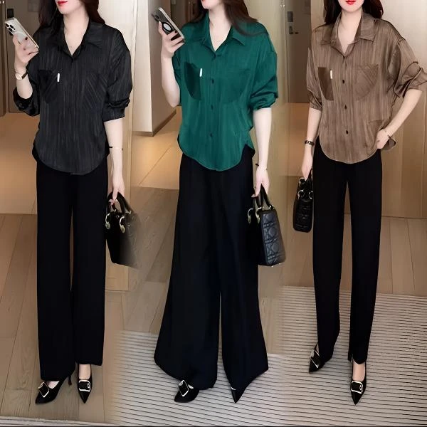 【爆款上架】春秋穿搭衬衫休闲时尚洋气气质显瘦减龄女神长袖外套