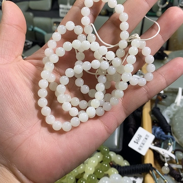 翩***舟和田玉（白玉）未镶嵌颈饰