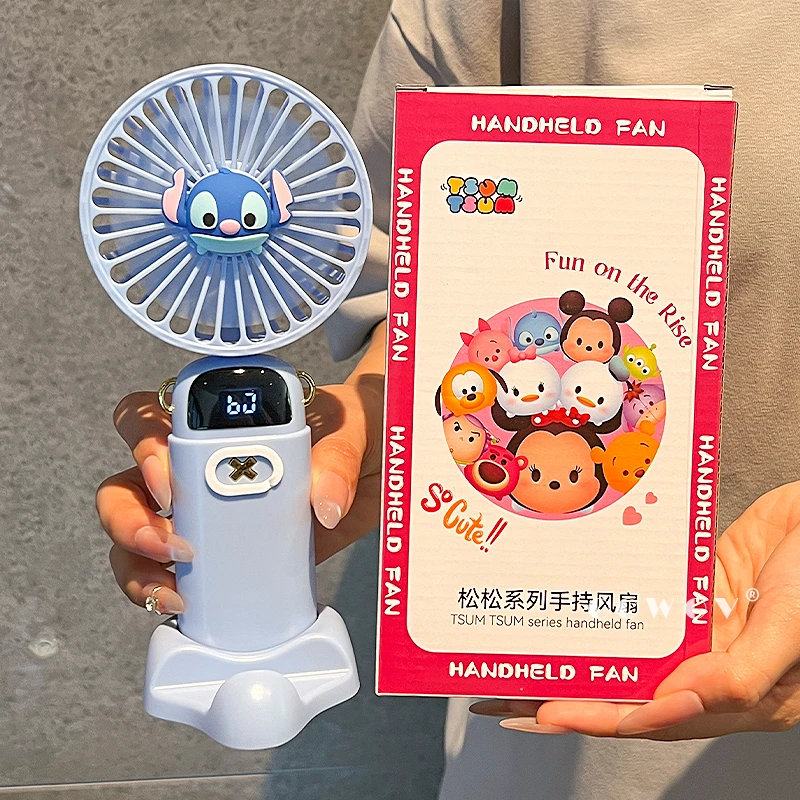 夏季天史迪仔联名小风扇新款高颜值桌面风扇静音学生上课生日礼物