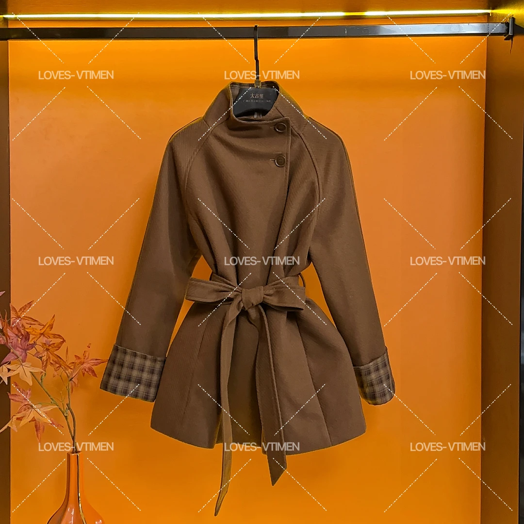 【宠粉价】白鸭绒羽绒服设计师款气质轻奢收腰风衣外套LOVES-A1251