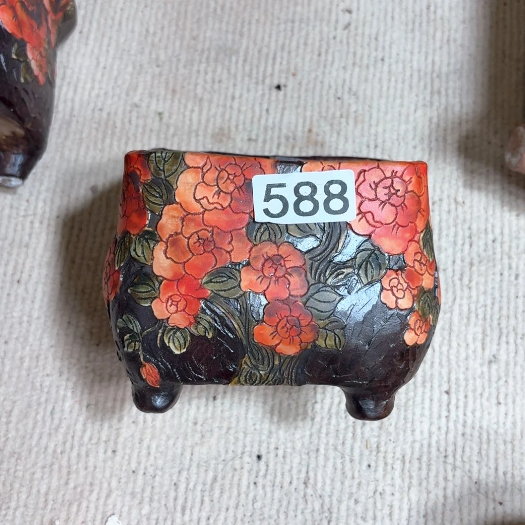不***怪紫砂花盆陶瓷多肉花盆精品