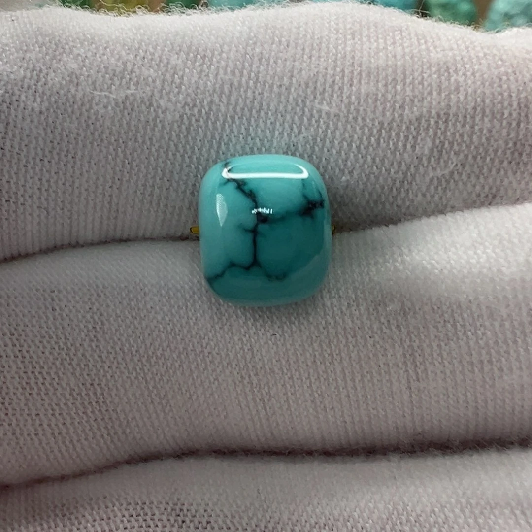 未镶嵌绿松石老型珠9.5mm