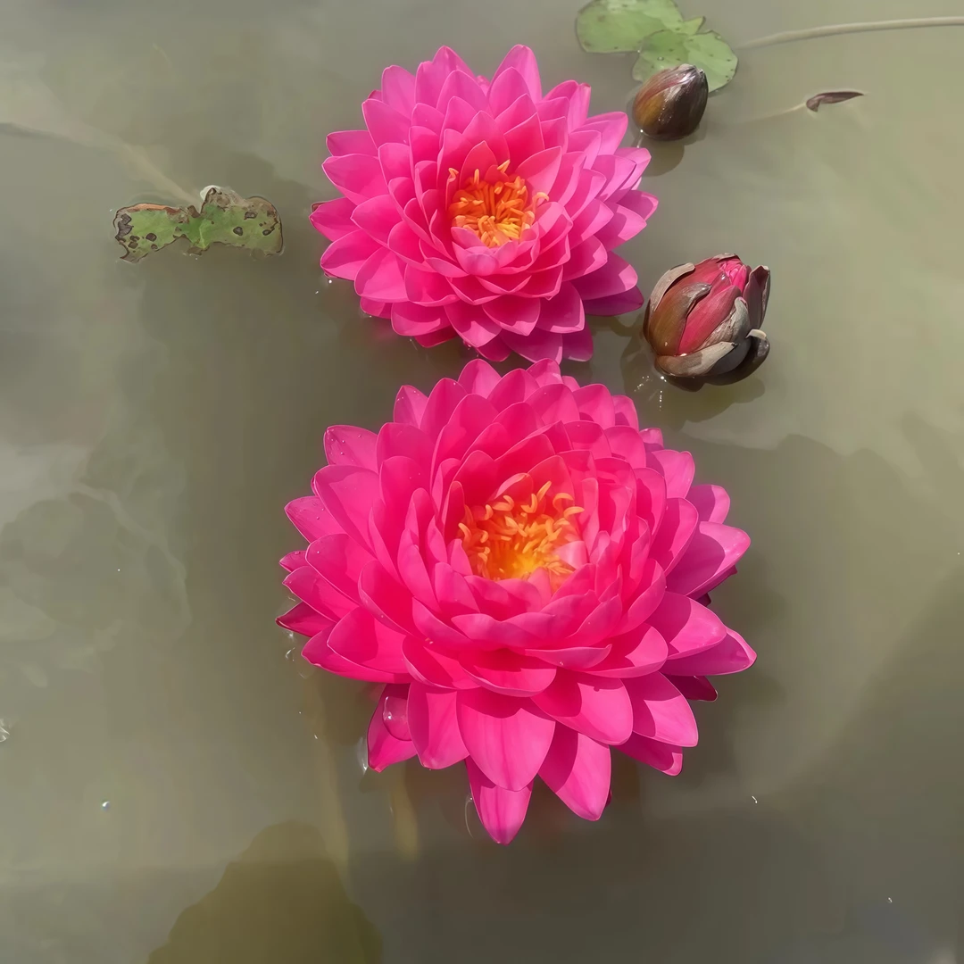 精品鸽子血大花重瓣带花苞睡莲池塘水缸水池培四季盆栽移栽