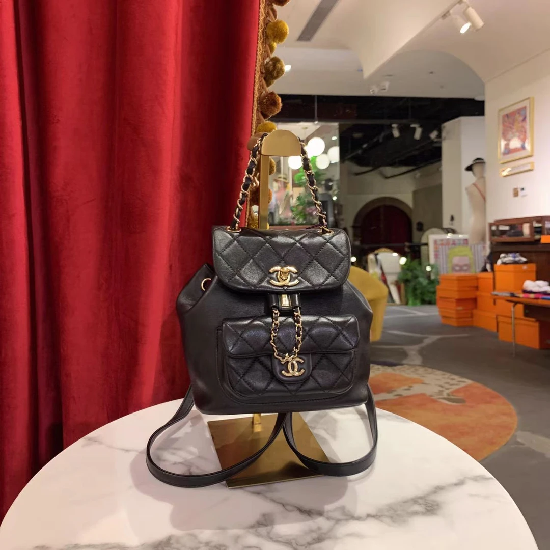 95新 Chanel/香奈儿 GGS香奈儿22a duma小号双肩包/40979093