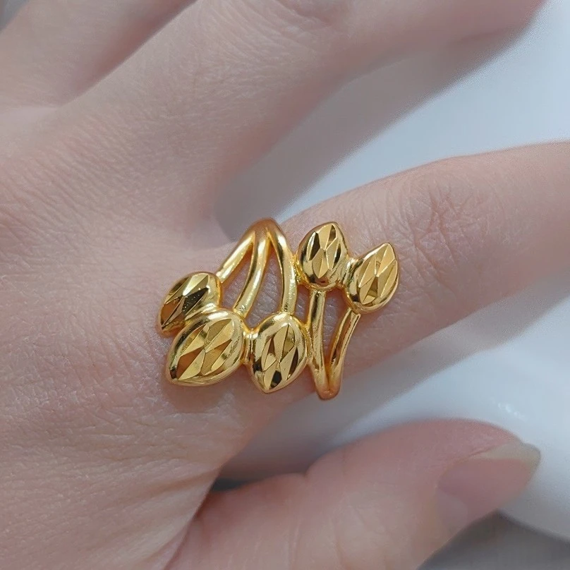 铜合金戒指 【B481】时尚开口 简约百搭戒指 防金色 久不掉色