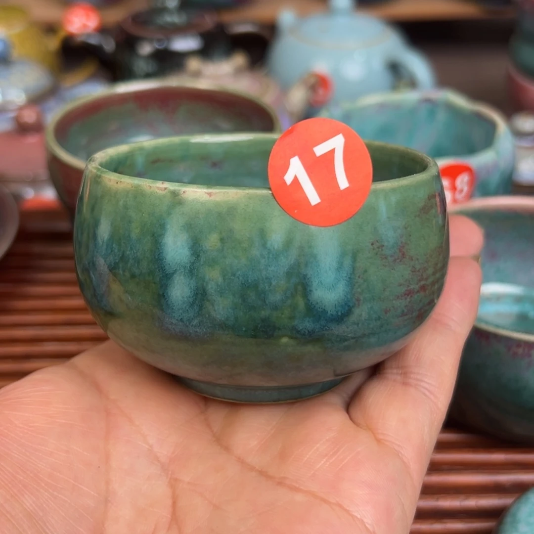 手工制作钧窑茶器