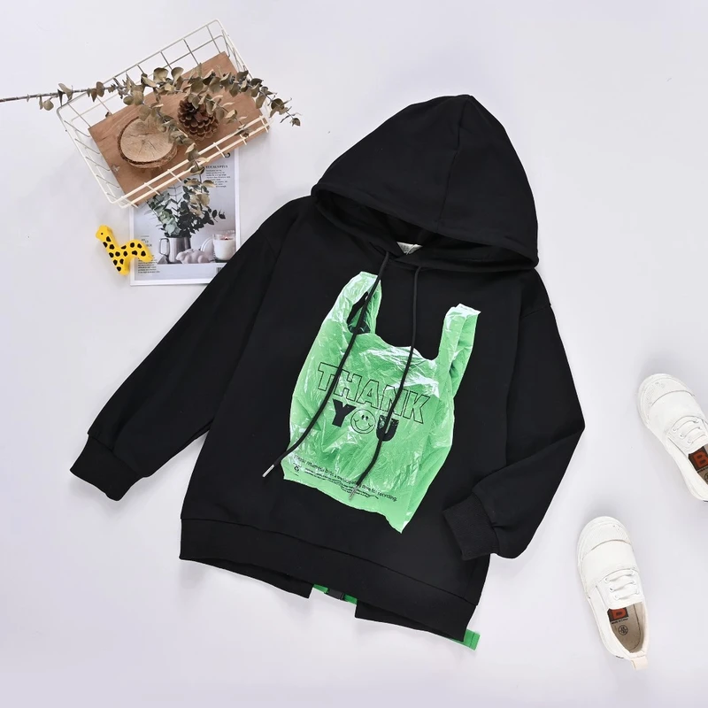 【优子壹家】25秋款儿童时尚休闲宽松新款针织连帽卫衣大童6211137