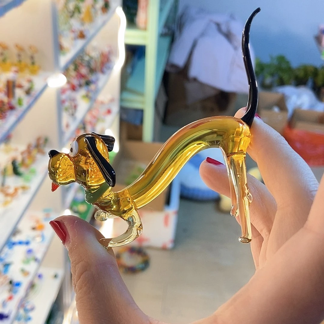 琉璃手工艺品狗狗