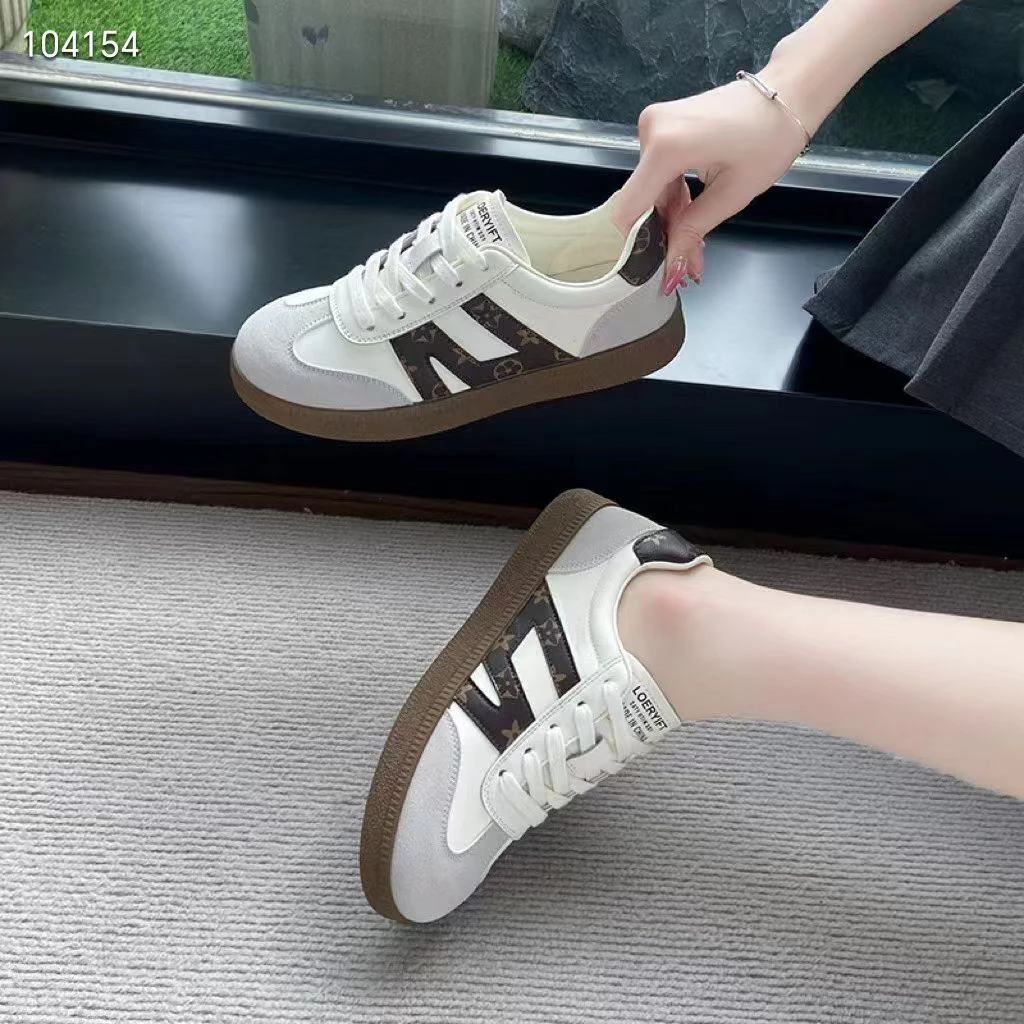 休闲健步日常磨砂皮运动休闲板鞋平底小白鞋休闲鞋