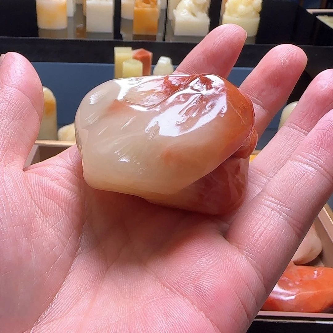 渭***蓝寿山石印石福建寿山石