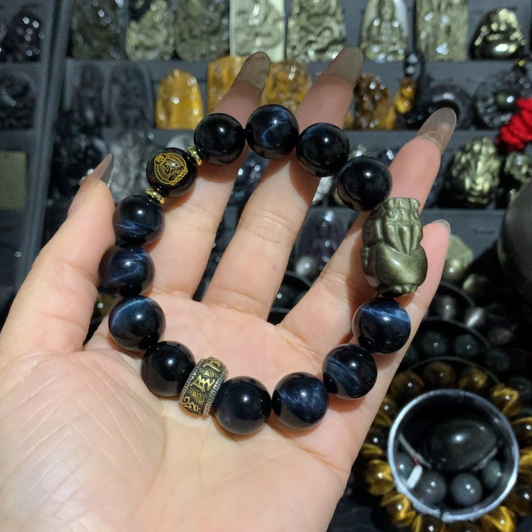 未镶嵌手链木变石（虎睛石）桂****?