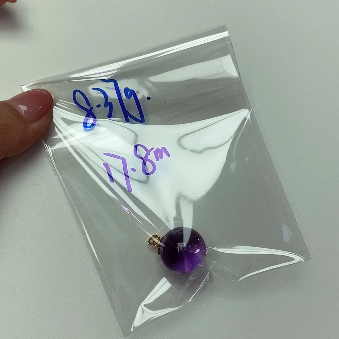 吊坠(赠链)18K金镶嵌紫晶綩**歩