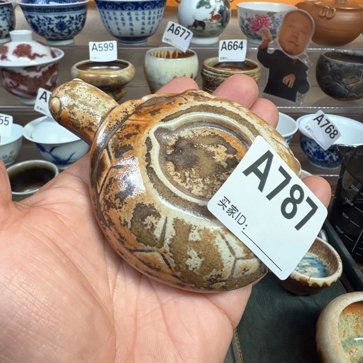 摆件787景德镇手工柴烧茶器