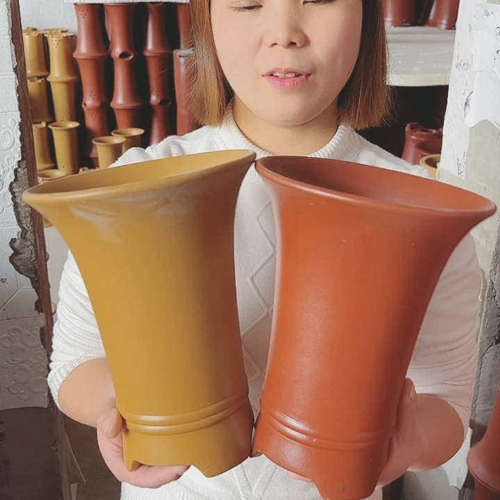 紫砂宜兴紫砂花盆