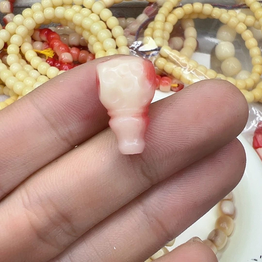 驼骨手串/手链74血沁无相驼骨三通每一颗不一样