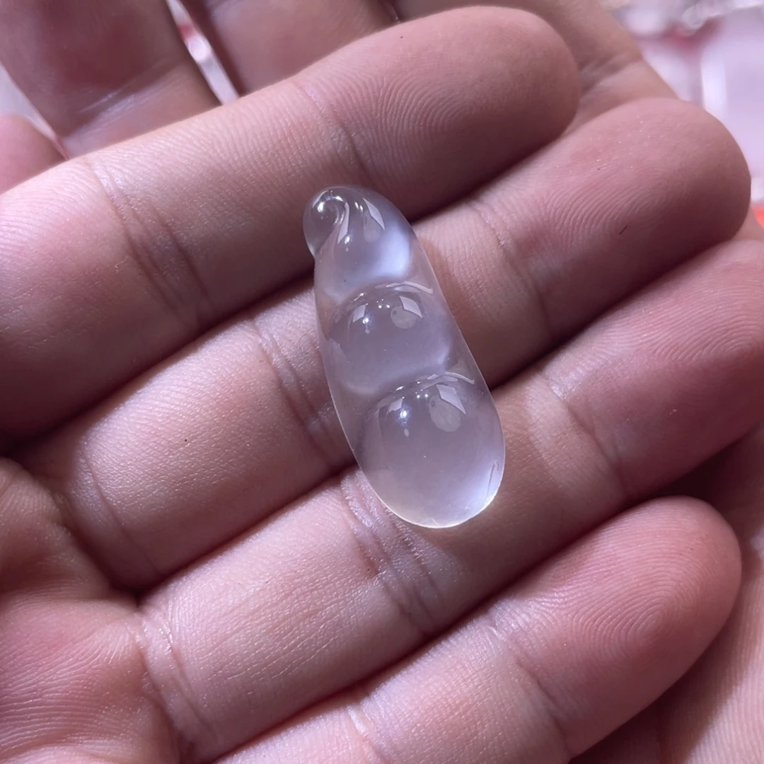 觉***心石英质玉未镶嵌福豆