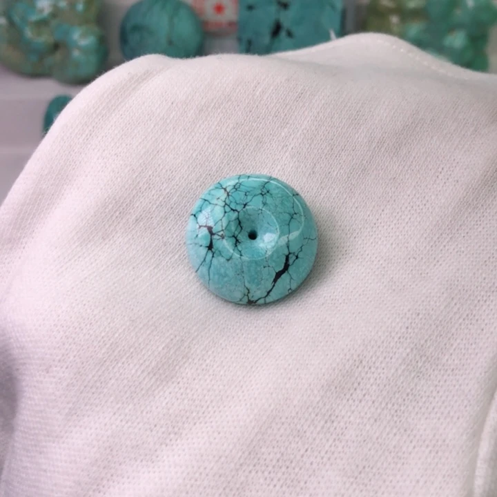 绿松石未镶嵌平安扣