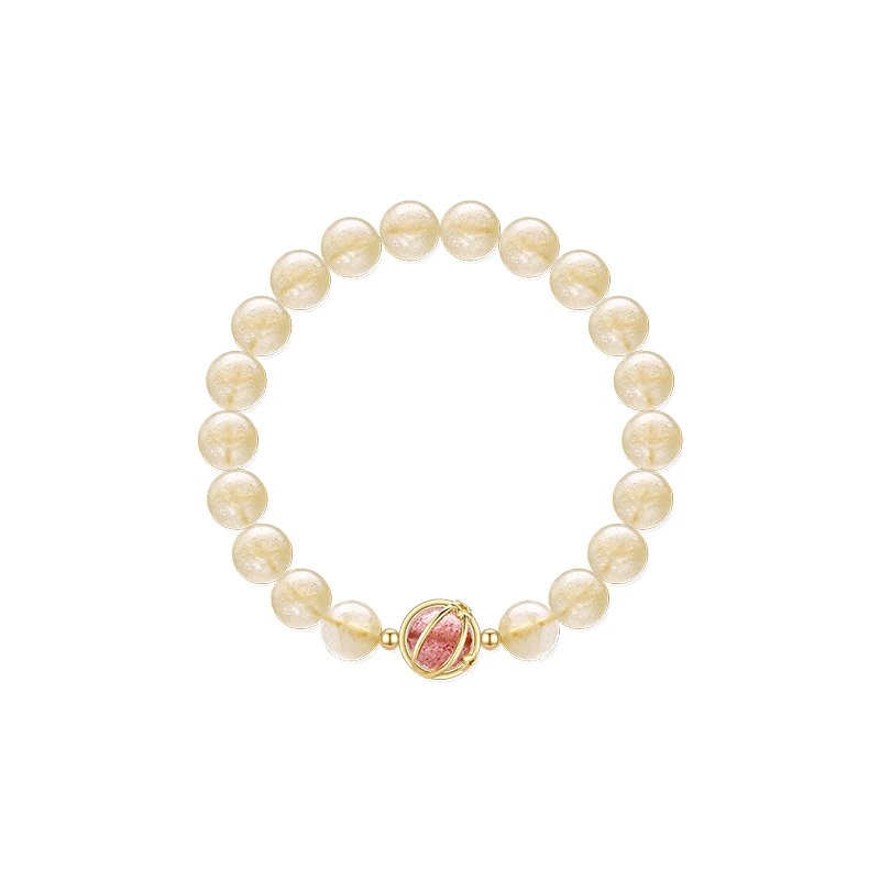 VIGG 非金属玻璃手链 招财手串 时尚简约百搭饰品