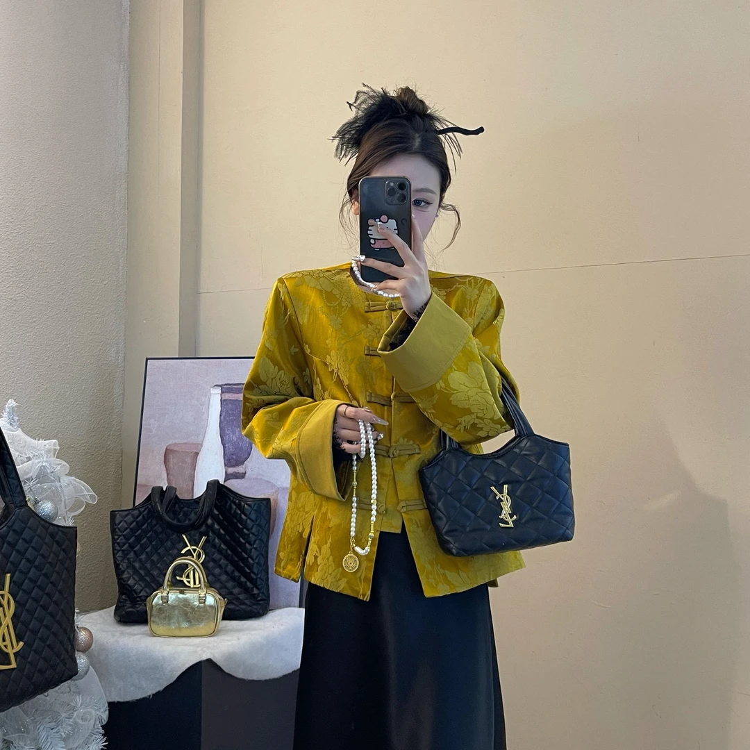 新中式复古国风盘扣外套春季新款设计感小众百搭复古休闲气质