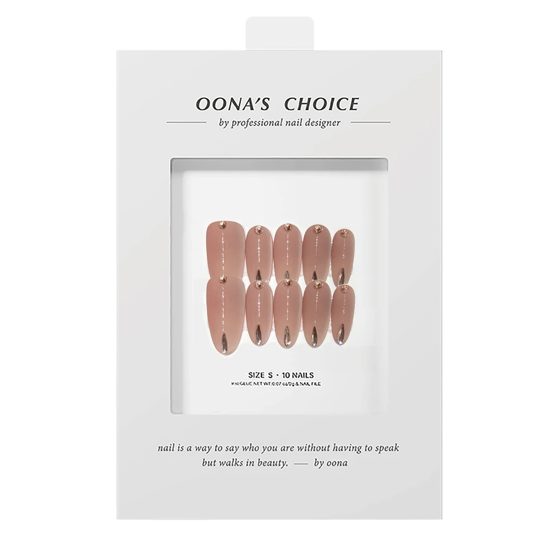 【朱丽叶】全华钻温柔风极简少女心雾面磨砂质感美甲粉色杏仁穿戴甲