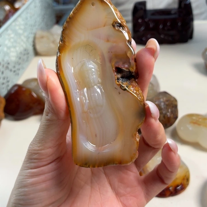 玛瑙/玉髓未镶嵌吊坠(不含链)