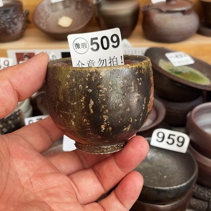 茶杯紫泥柴烧纯手工509