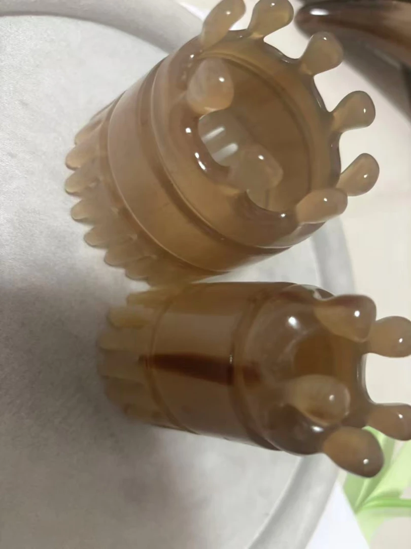 正宗天然牛角皇冠牛角皇冠按摩梳