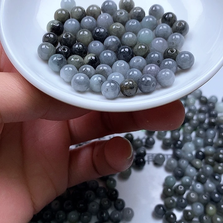 翡翠散珠翡翠翡翠卡7。100颗80元