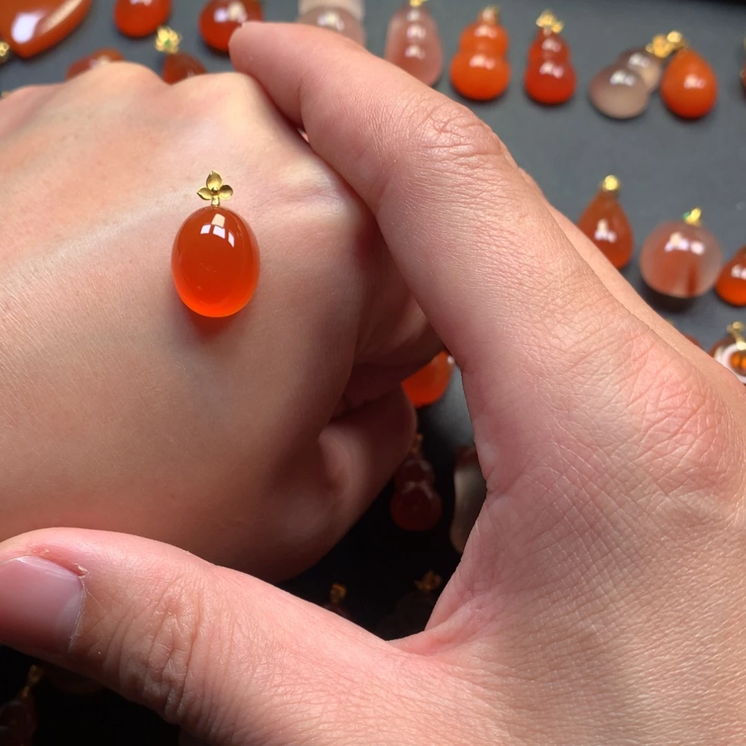 南红玛瑙未镶嵌项链