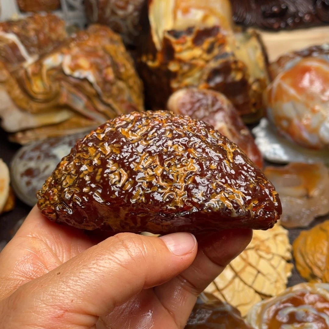 石材华**雄阿拉善奇石摆件