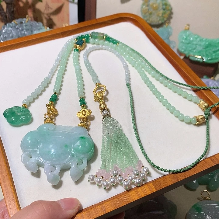 颈饰未镶嵌翡翠翡翠吊坠