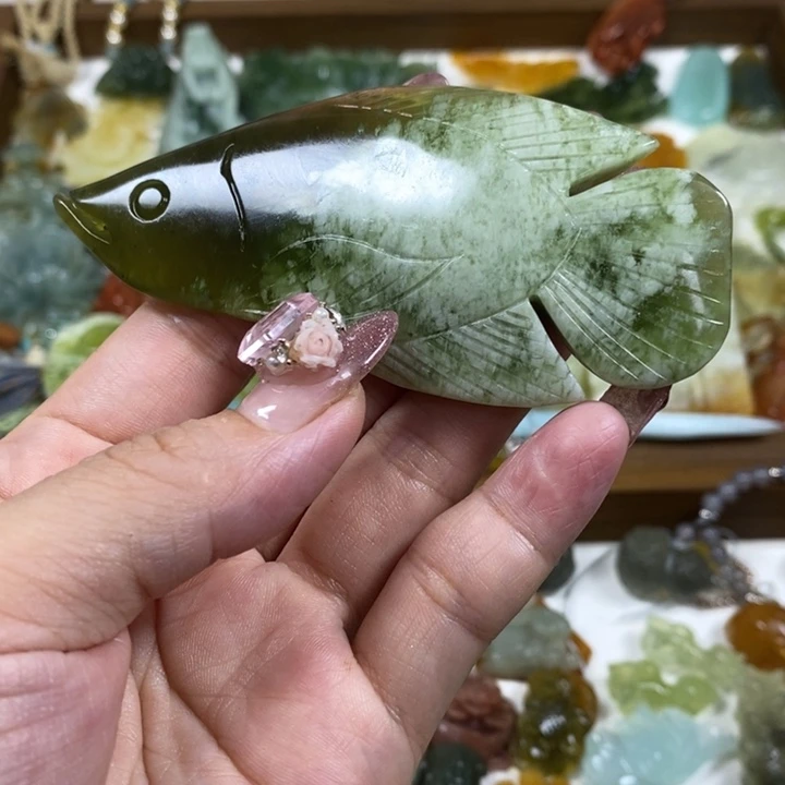 未镶嵌蛇纹石玉手把