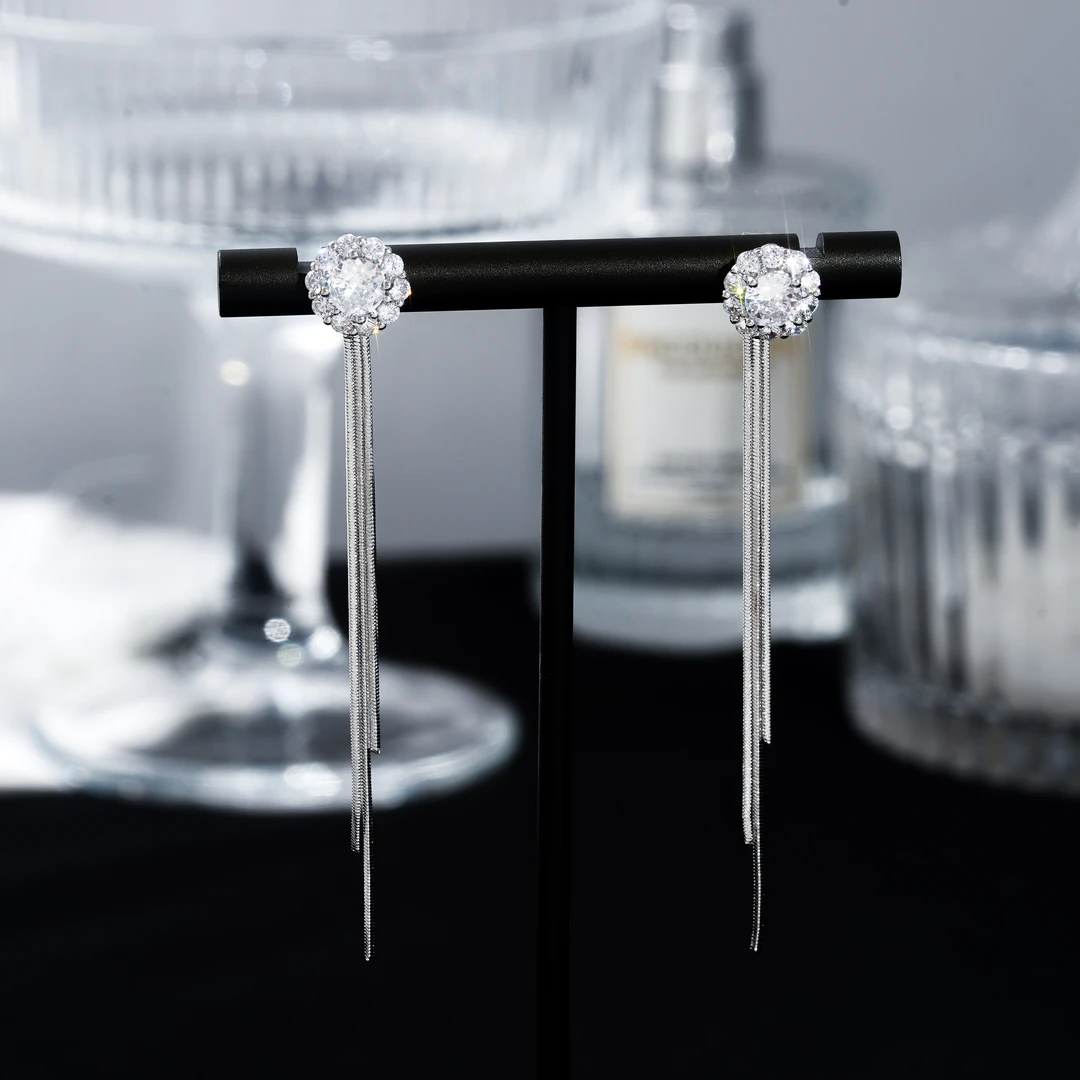 铜合金耳饰 女时尚设计高级感耳钉轻奢气质耳饰N3410