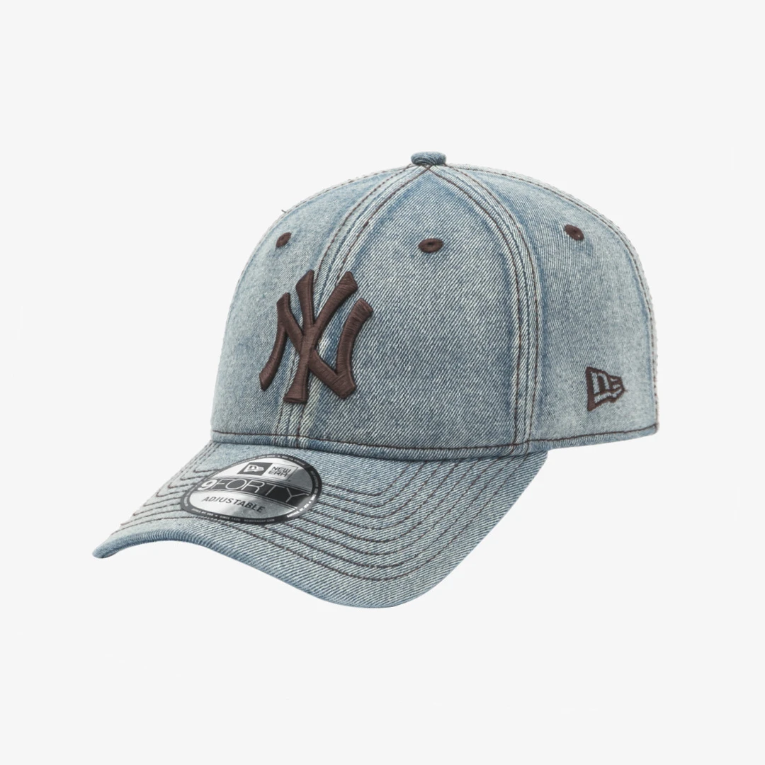 NEW ERA 软顶牛仔 MLB系列大标纽约洋基队棒球帽男女同款棒球帽子