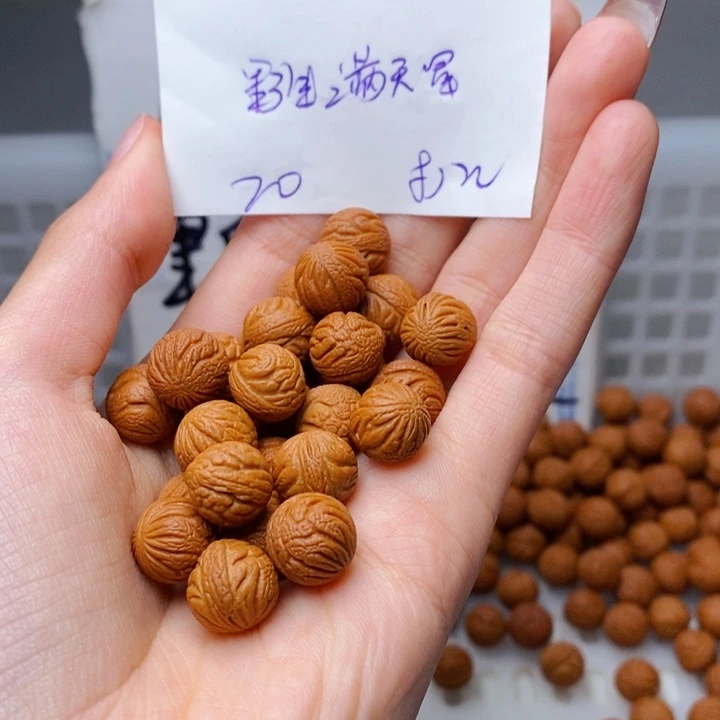 手串桃核11mm左右野生满天星20颗（打孔）
