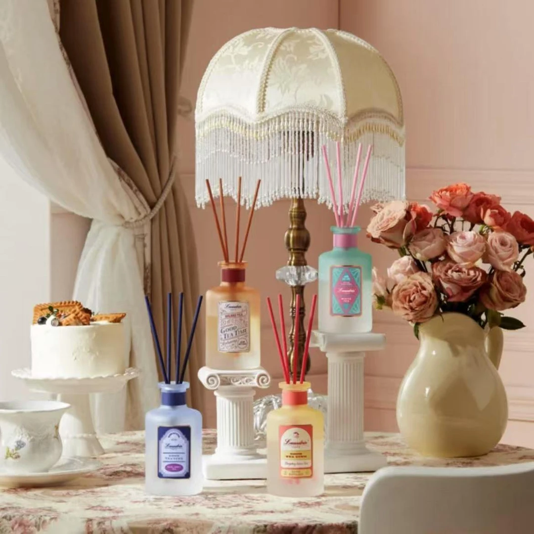 升级日式朗德林香薰下午茶无火香薰挥发棒房间卧室扩香香氛摆件