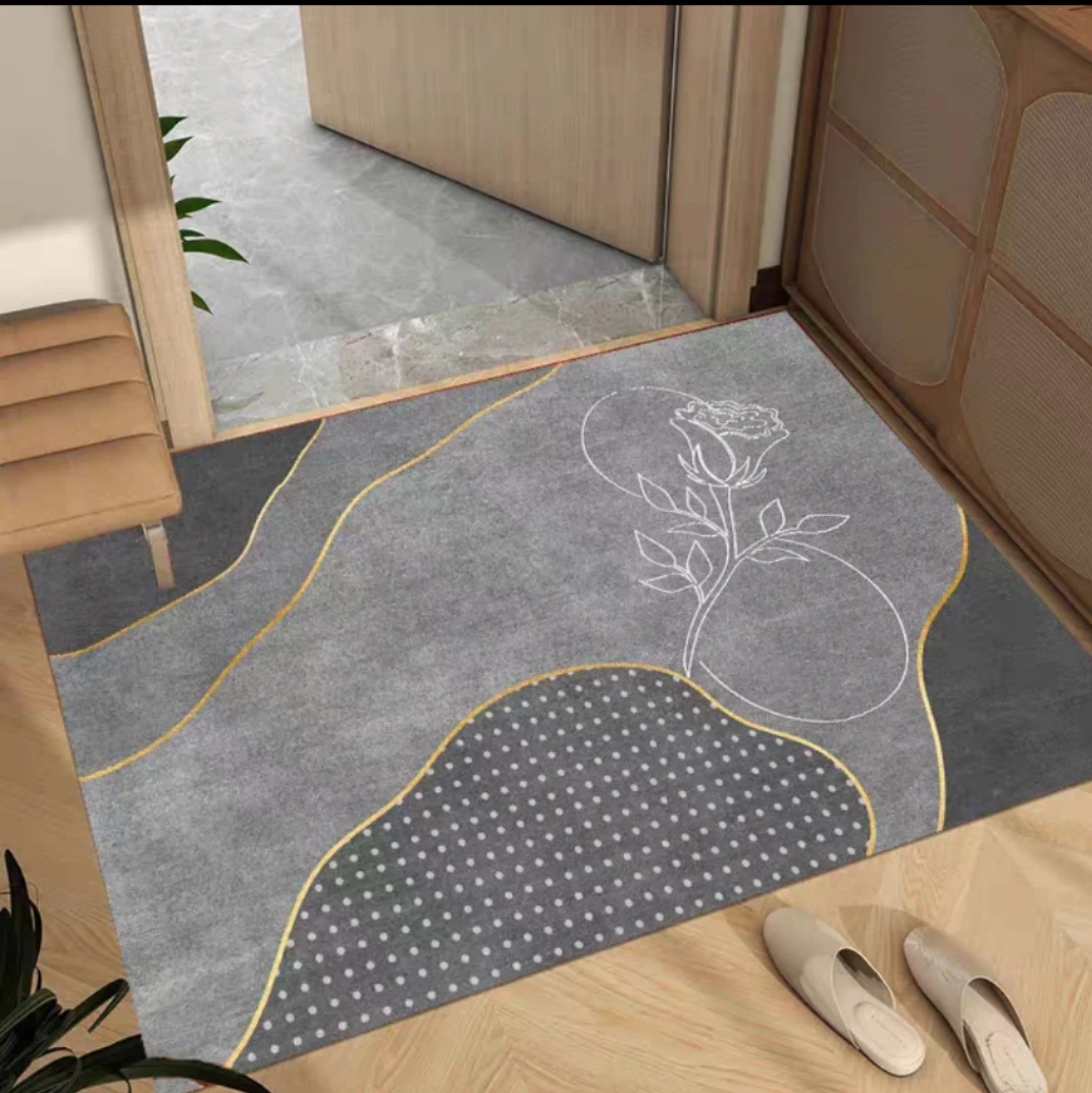 山海-486【50x80】硅藻泥吸水入户门垫玄关垫卫生间浴室门口通用