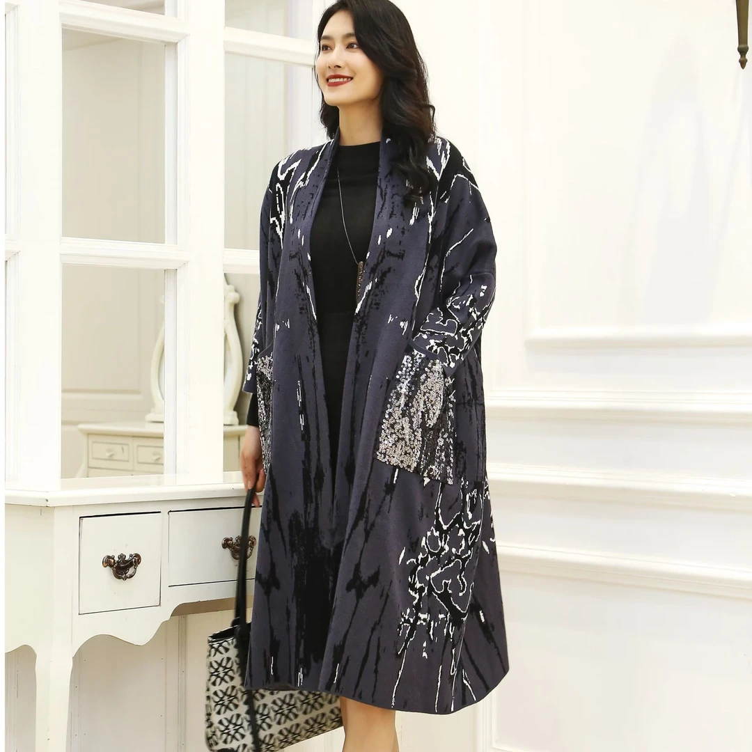 2024春季新款韩版气质百搭休闲时尚女士过膝中长款外套