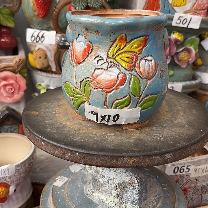 粗陶材质多肉花盆