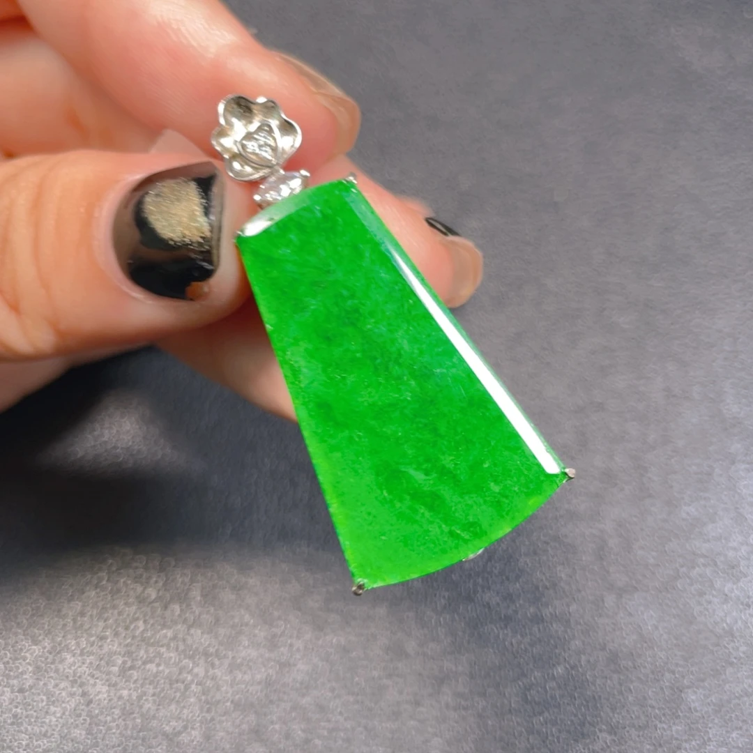 翡翠银S925镶嵌挂件ggbb