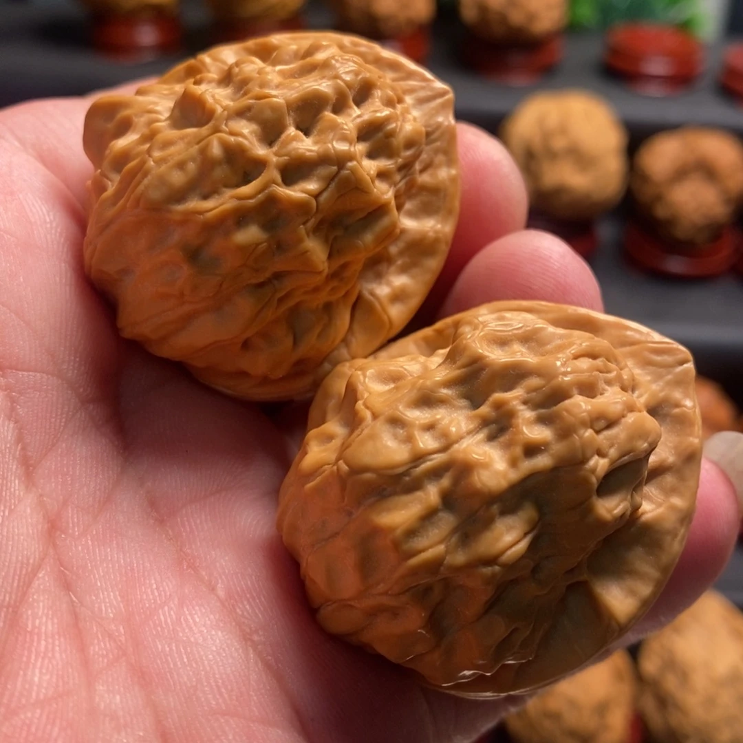 吊坠文玩核桃荷叶金蟾42尺