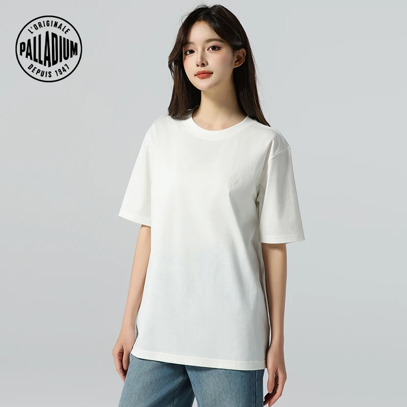 PALLADIUM帕拉丁夏季男女款休闲百搭上衣宽松短袖T恤1911686