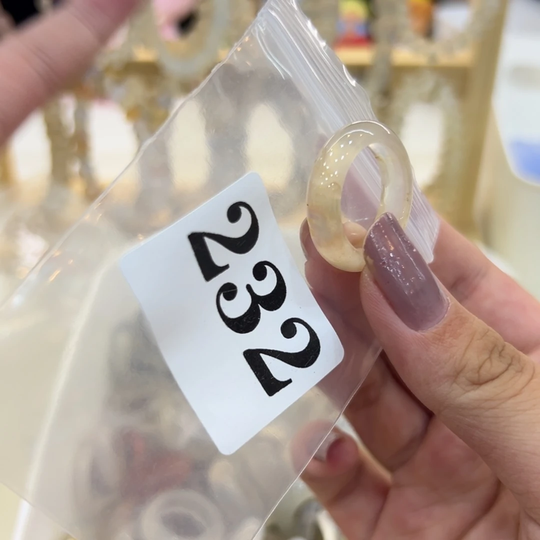 玛瑙/玉髓戒指合金232港18