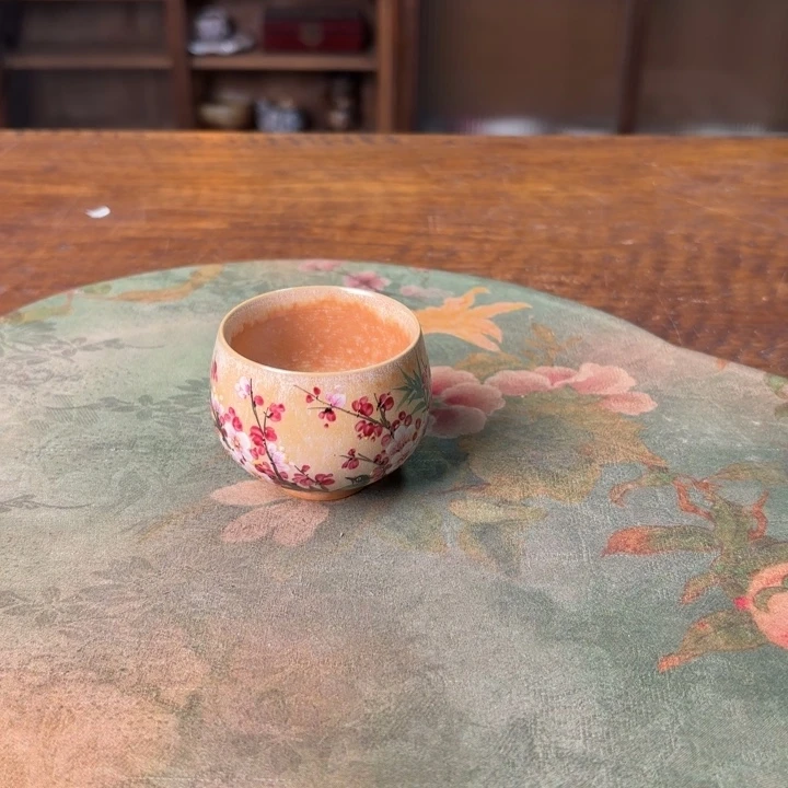 柴烧纯手工手绘陶瓷