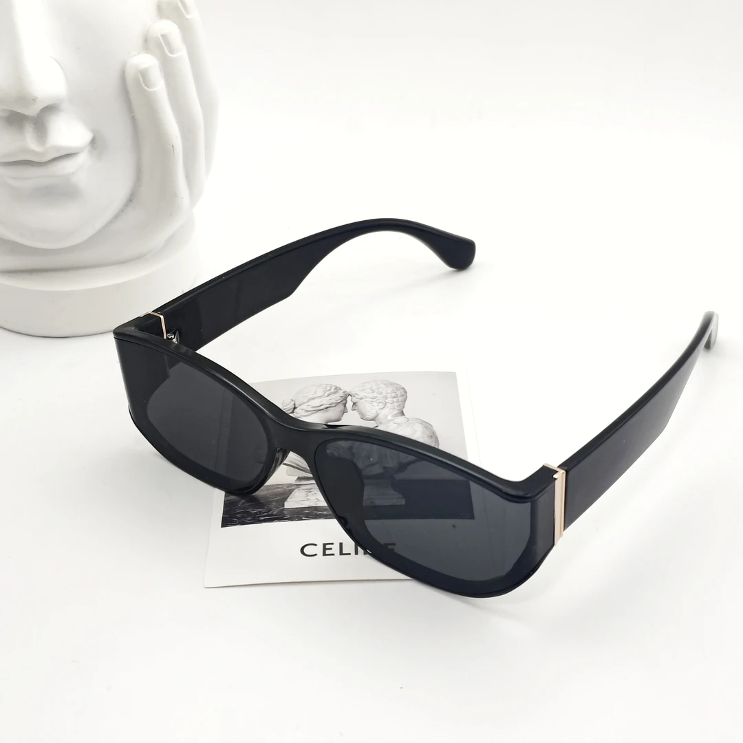 【001】欧美风墨镜异形切割曲面镜片时尚百搭不出错